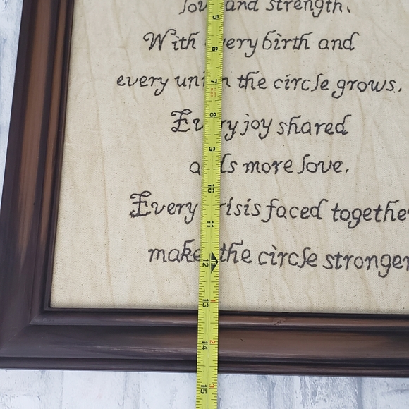 Framed Vintage Inspirational Needlepoint Wall Decor - Picture 5 of 8